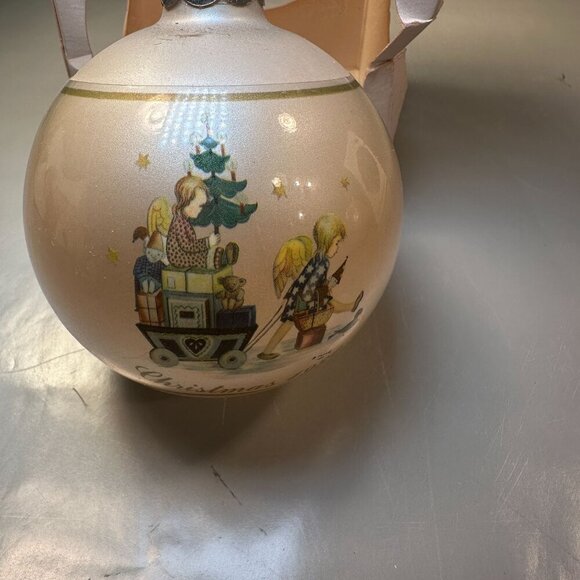 Schmid Berta Hummel Parade Toyland Glass Ornament Christmas 1980 Vintage Decor - Picture 3 of 10